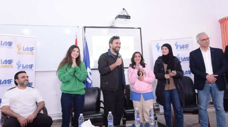 ‎إيناس الجرمقاني ونادر الأتات في ثانوية برجا بهدف تحفيز الشباب اللبناني